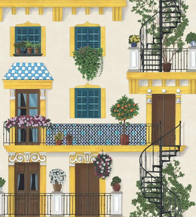 Cole & Son Alfaro Tapete sevillanisch
